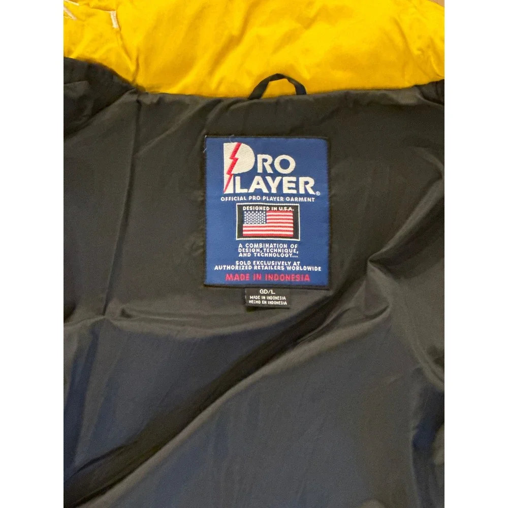 Pro Player Pittsburgh Steelers NFL Puffer Jacket Coat Size GD/L Black Yellow - Picture 6 of 8